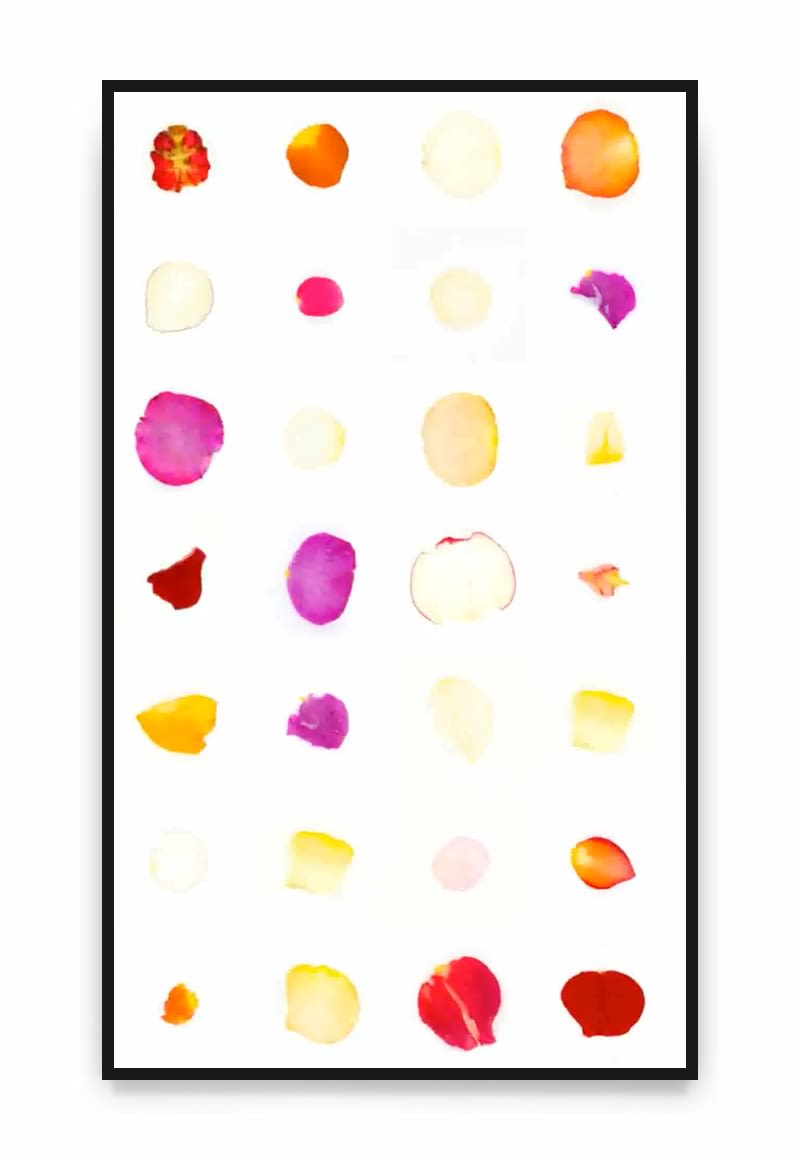 Sarah Meyohas, Infinite Petals (1,350 Petals starting from Numeric Seed #208219), 2023