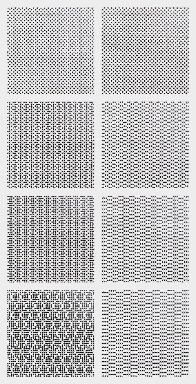 Jennifer Bartlett, Series 13 Black and White Counting, 1971