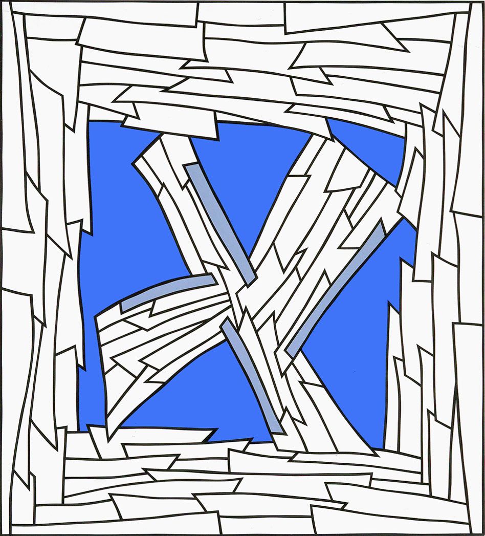 Nicholas Krushenick, Untitled, 1985