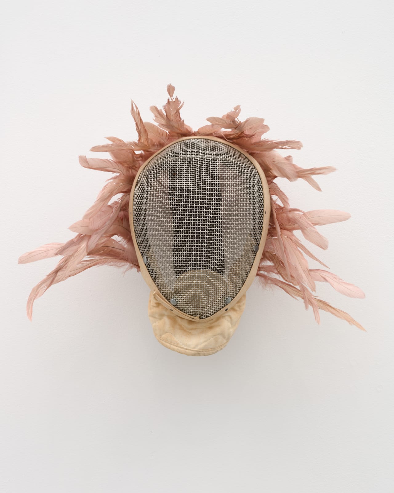 Allison Janae Hamilton, Pink Feather Mask, 2021