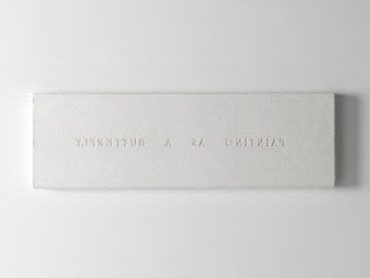 Pier Paolo Calzolari, Painting as a butterfly, 1978