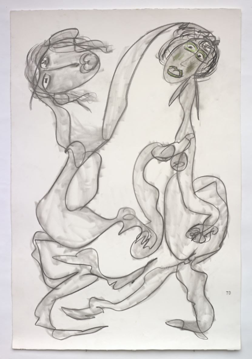 Thornton Dial, Ballroom Dancing (Diana and Charles), December, 1997
