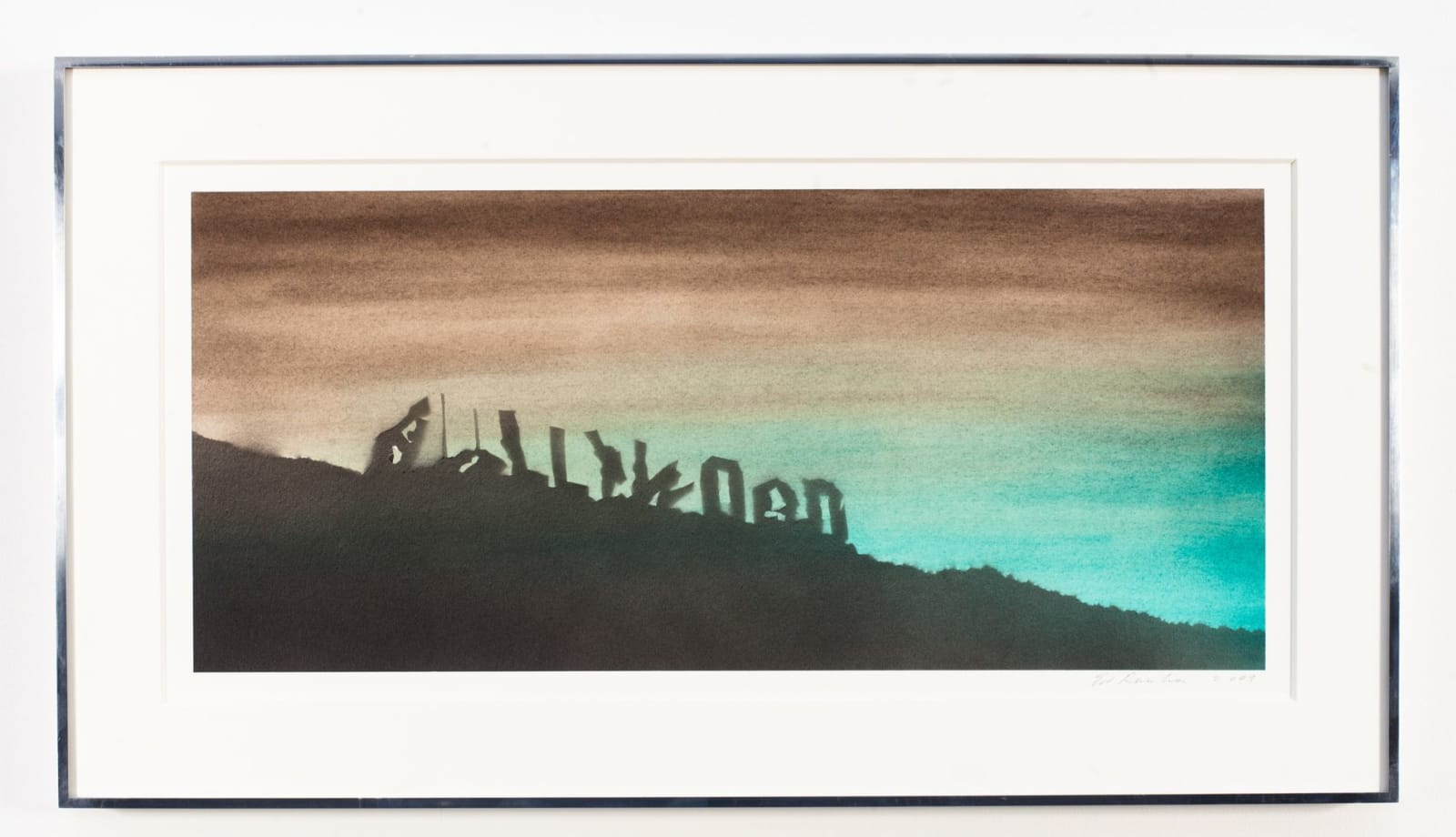 Ed Ruscha, Deteriorated Sign, 2009