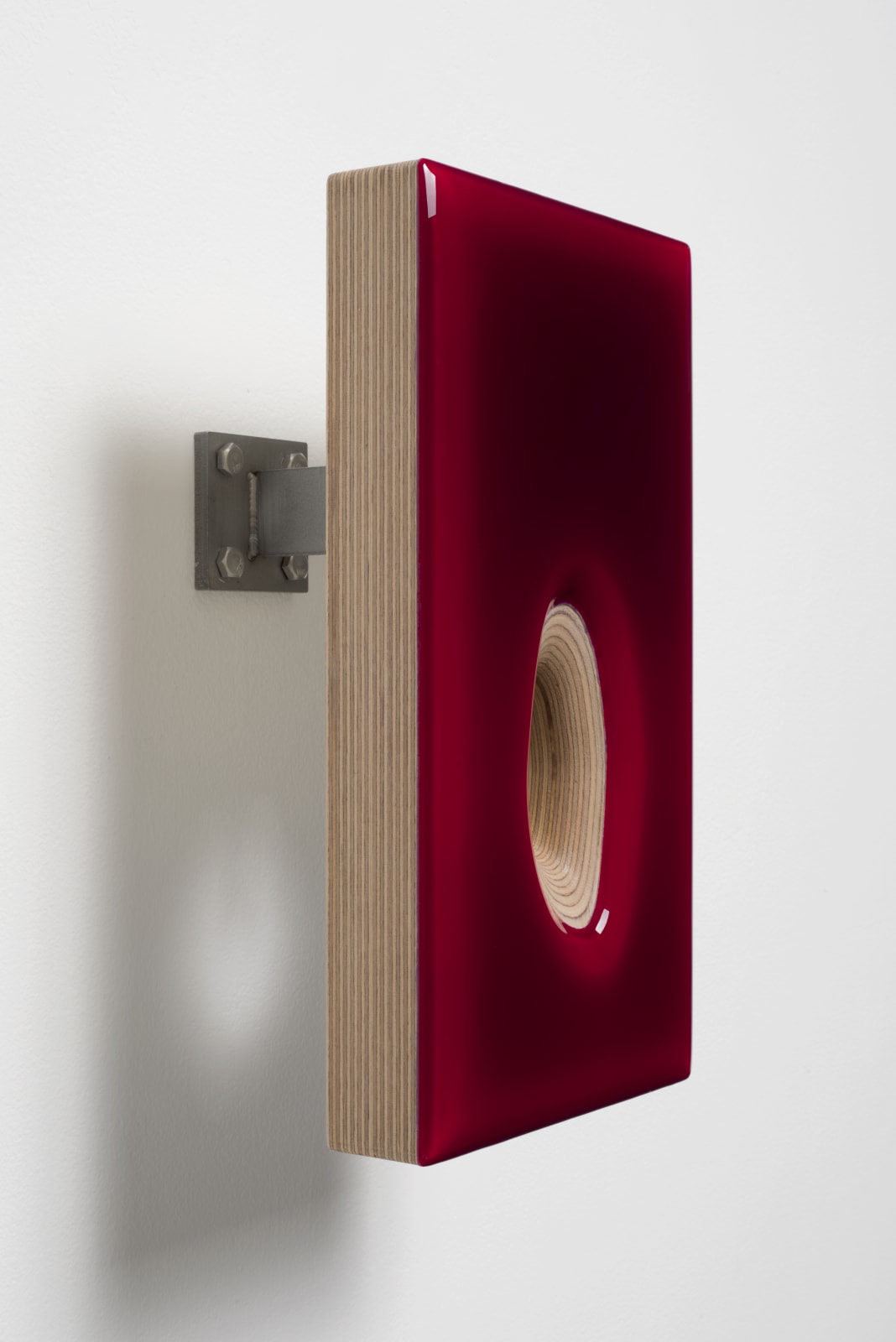 Donald Moffett, Lot 090220 (organic hole, red), 2020
