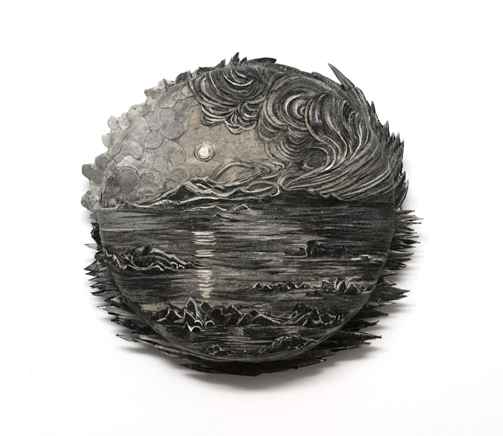 Ambrosine Allen, Coastal Scene in the Moonlight , 2020