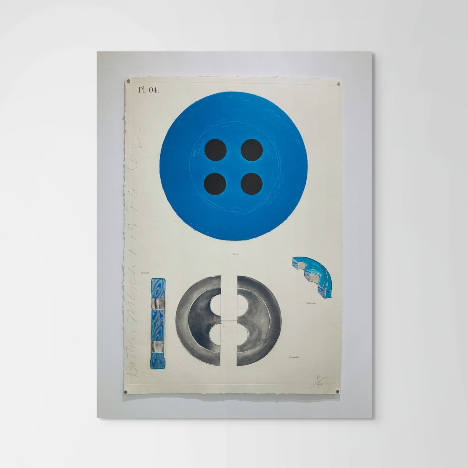 Donald Sultan, Button, March 1, 1996, 1996