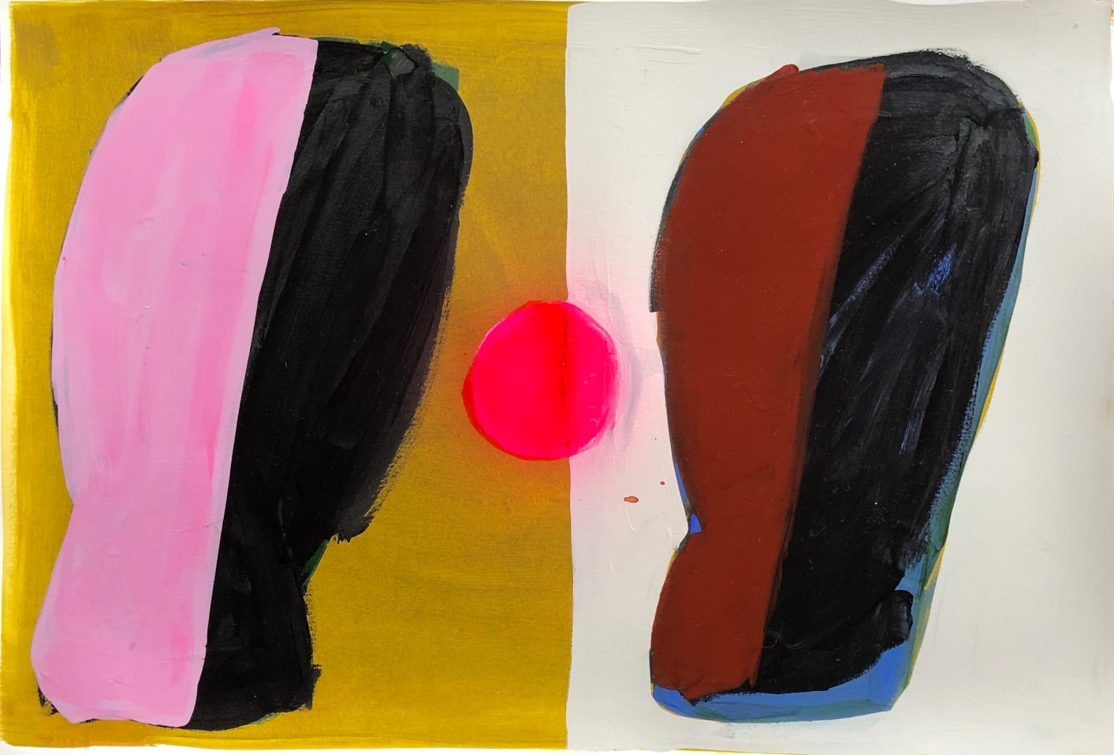 Sarah Boyts Yoder, Two Sided Emblems with Sand, 2021