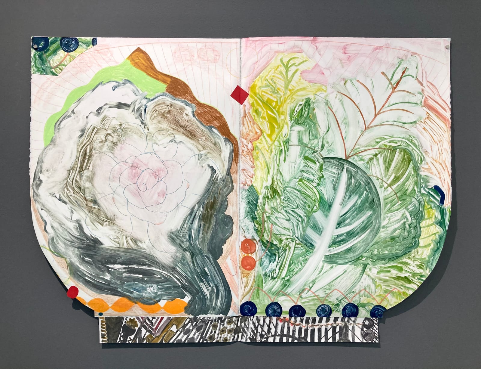 Pallavi Sen, Salad Bowl with Komatsuna, Bok Choi, Pak Choi, Mizuna, Yukina, Sorrento, 2020