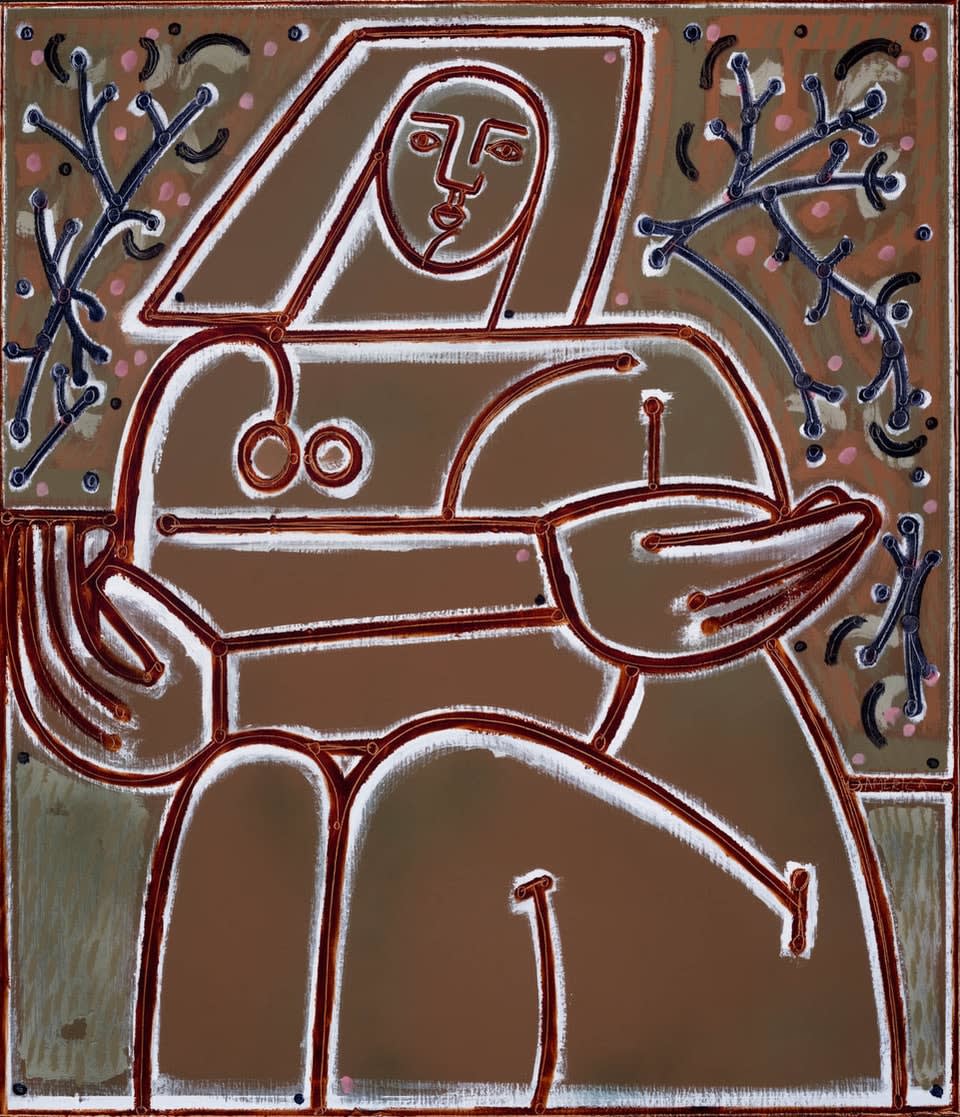 America Martin, Woman in Brown and Biege, 2020