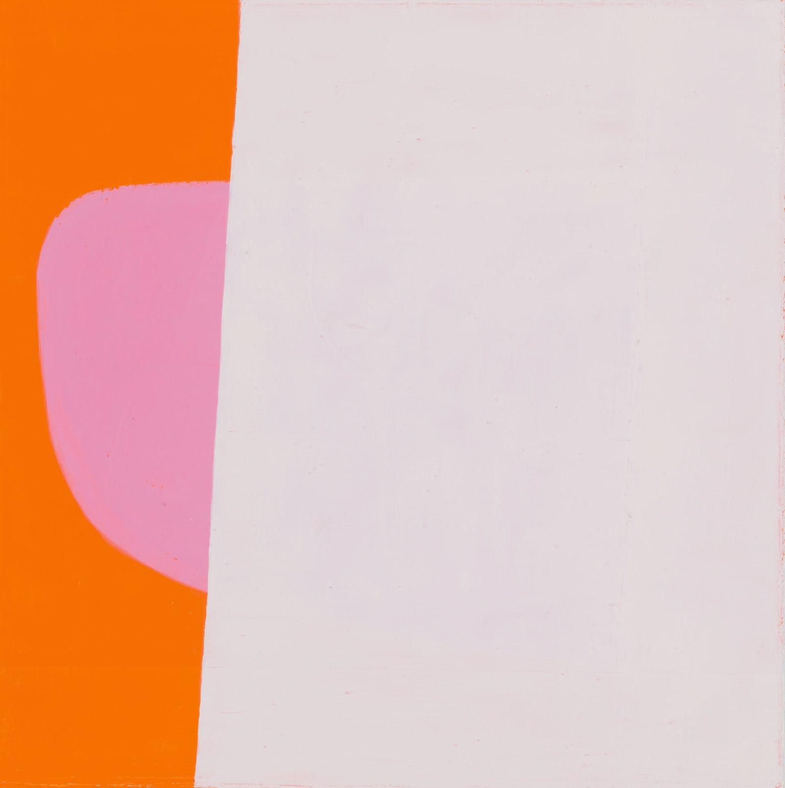 Laurie Fisher, Orange with Pink Line Study, 2018