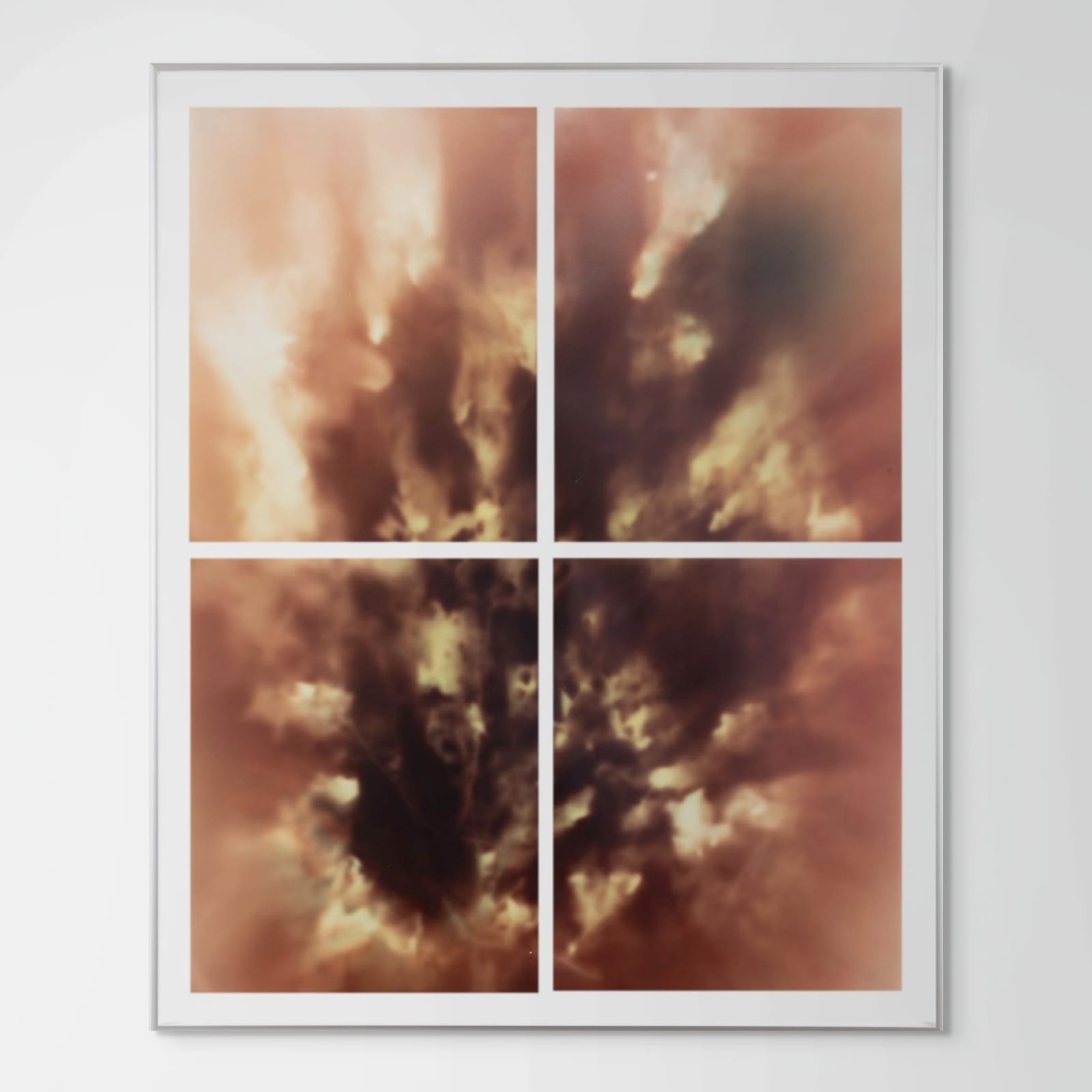 Peter Cochrane, Burned Rose - Four Panels (Amber), 2024