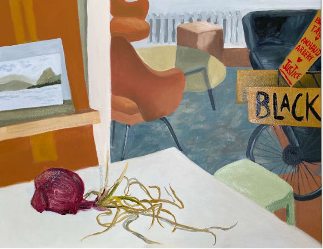 Nancy Murphy Spicer, Red Onion in Home Studio, 2020