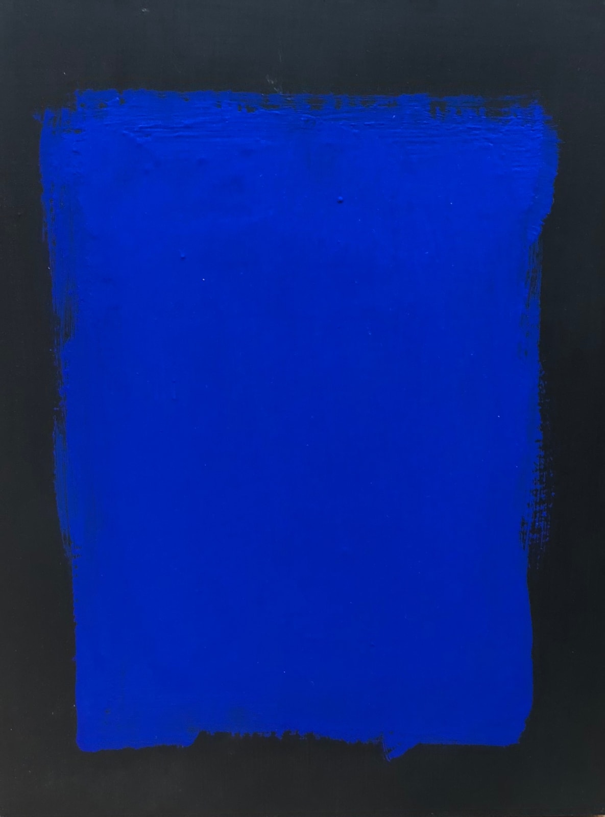 Sanford Bond, Untitled (Black and Blue), 2018