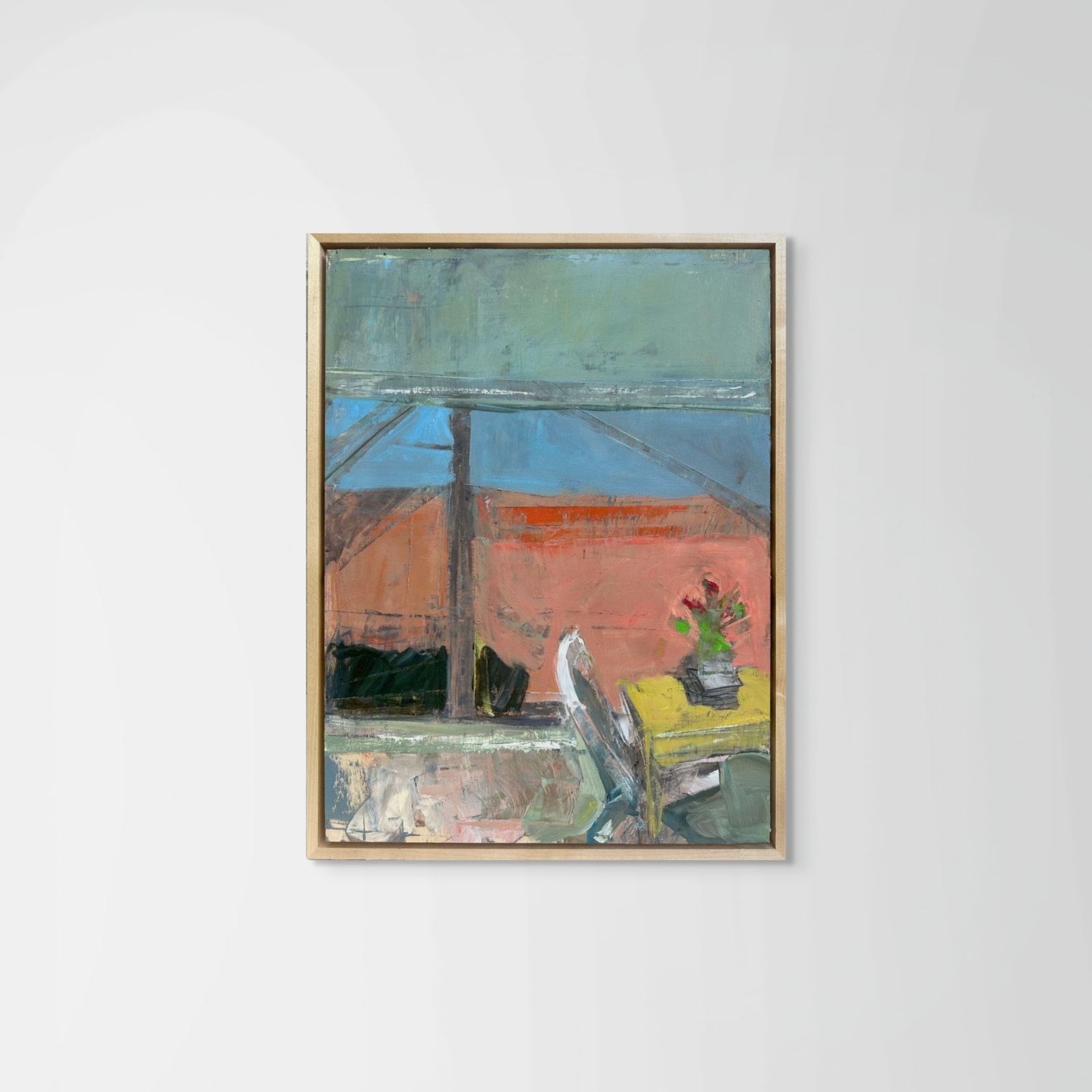 Cate West Zahl, Yellow Table by Window, 2025