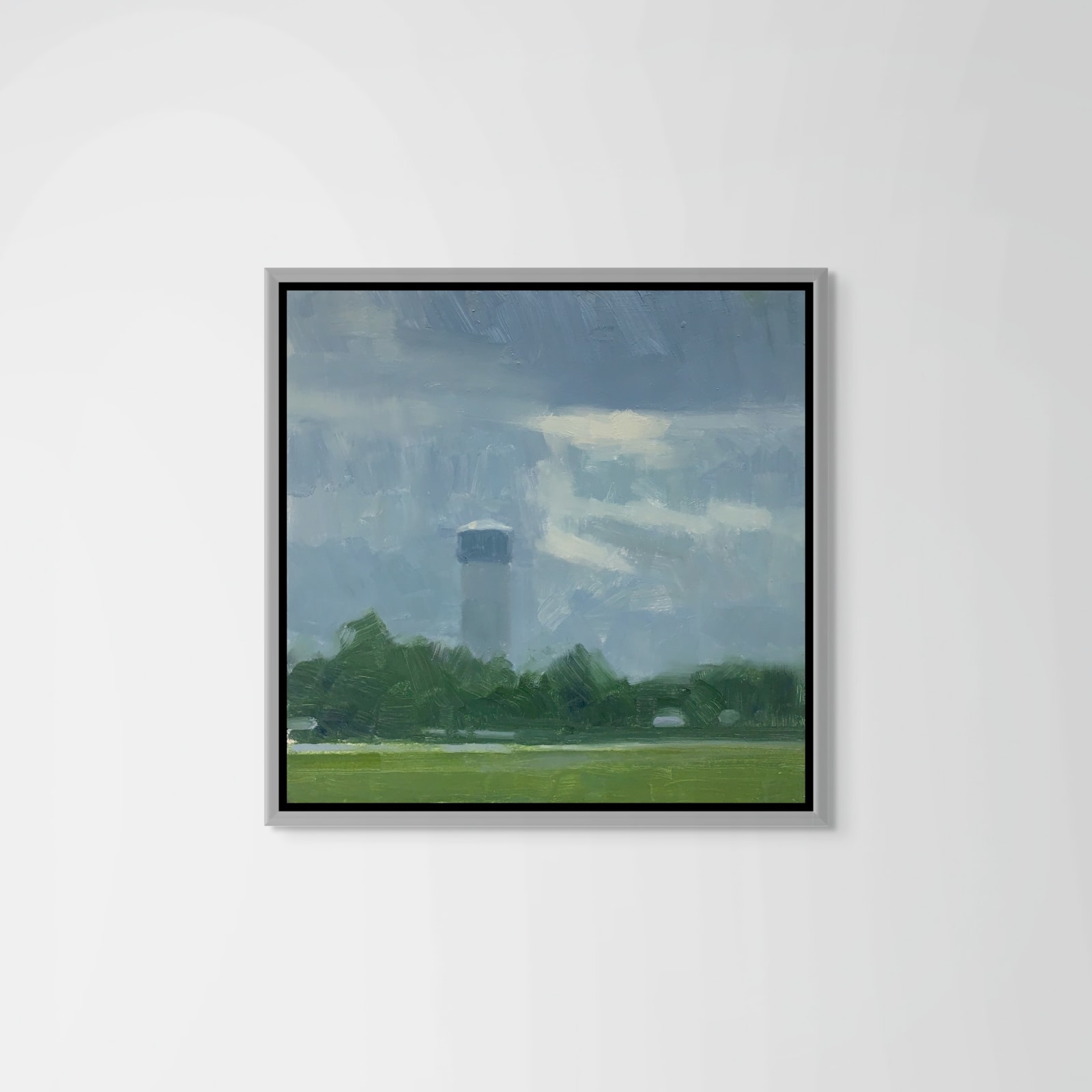Frank Hobbs, Water Tower, Lowering Sky, 2022