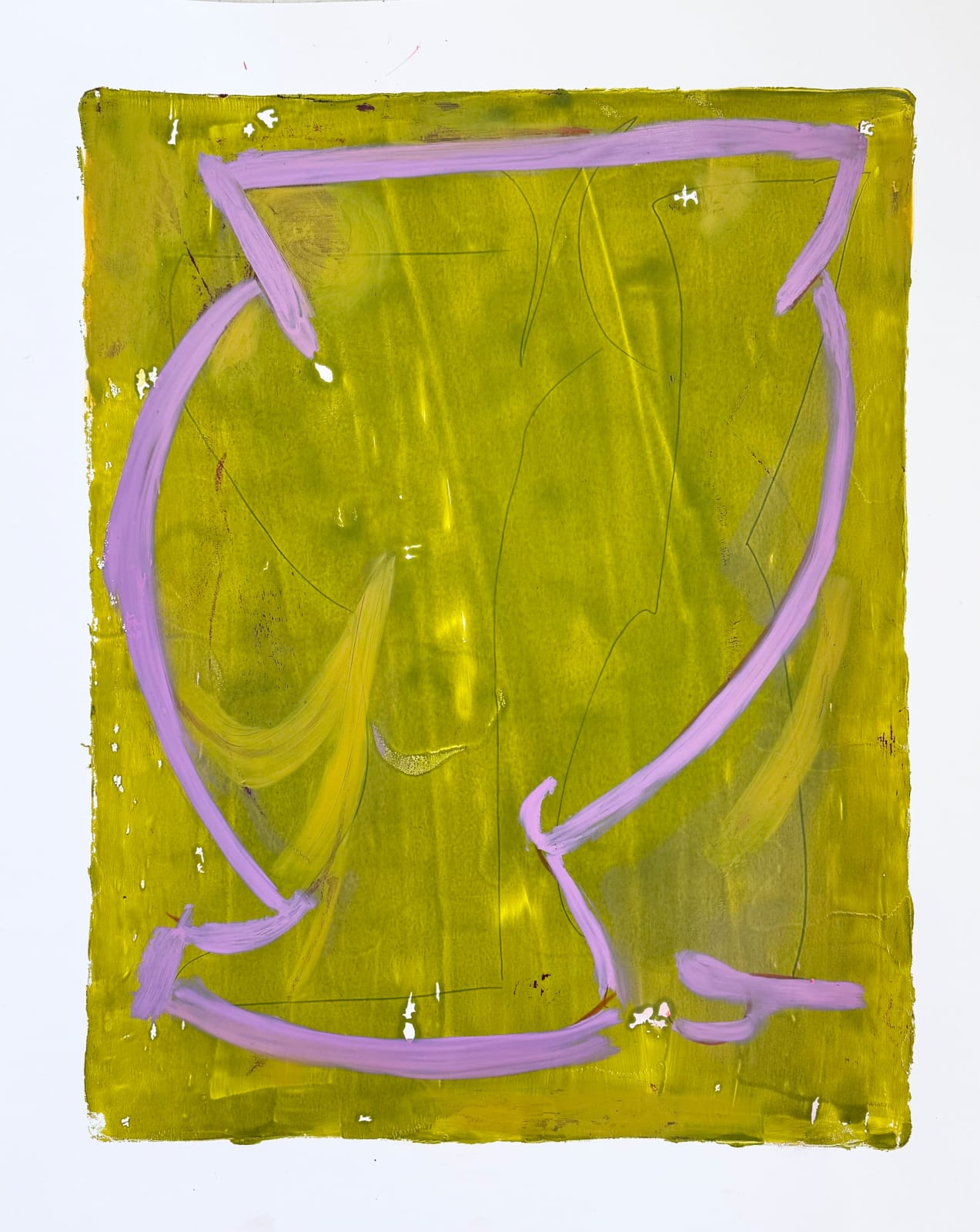 Sarah Boyts Yoder, Lilac Vessel in Green Gold, 2024