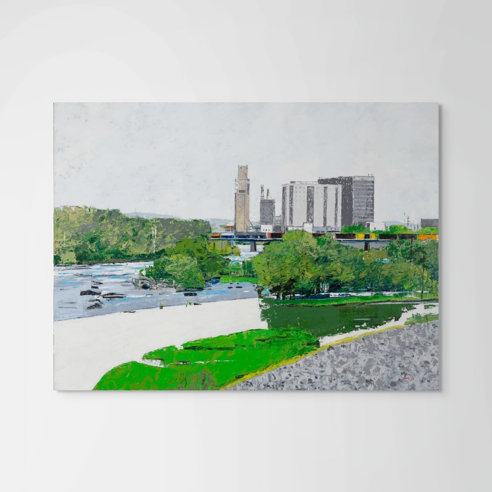 Mac Ball, Floodwall Park, Looking East, 2024