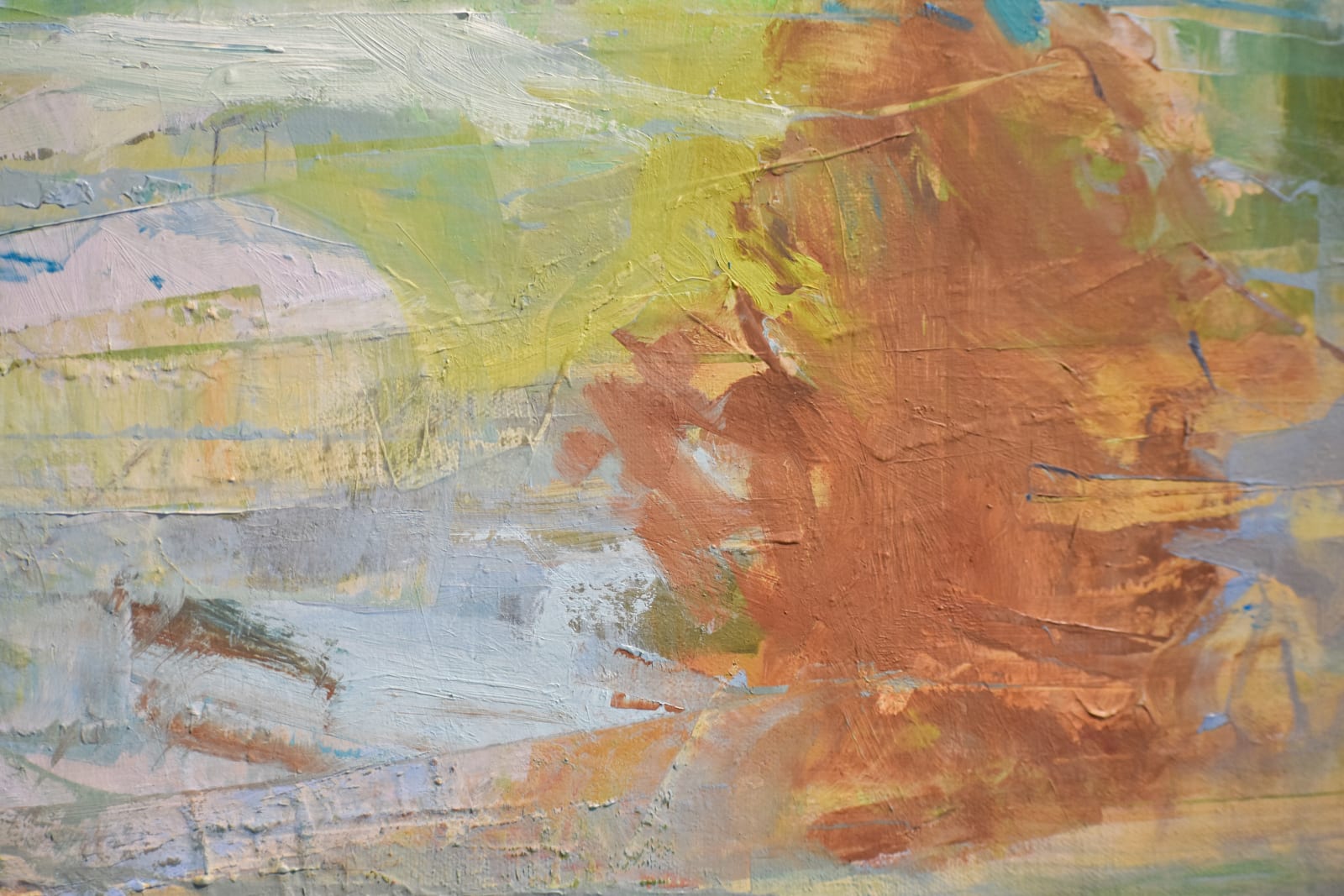 Cate West Zahl, Red Oak Fieldscape, 2025