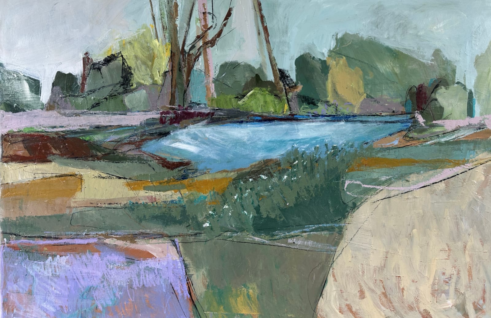 Cate West Zahl, “Virginia Glow (Forest and Stream), 2025