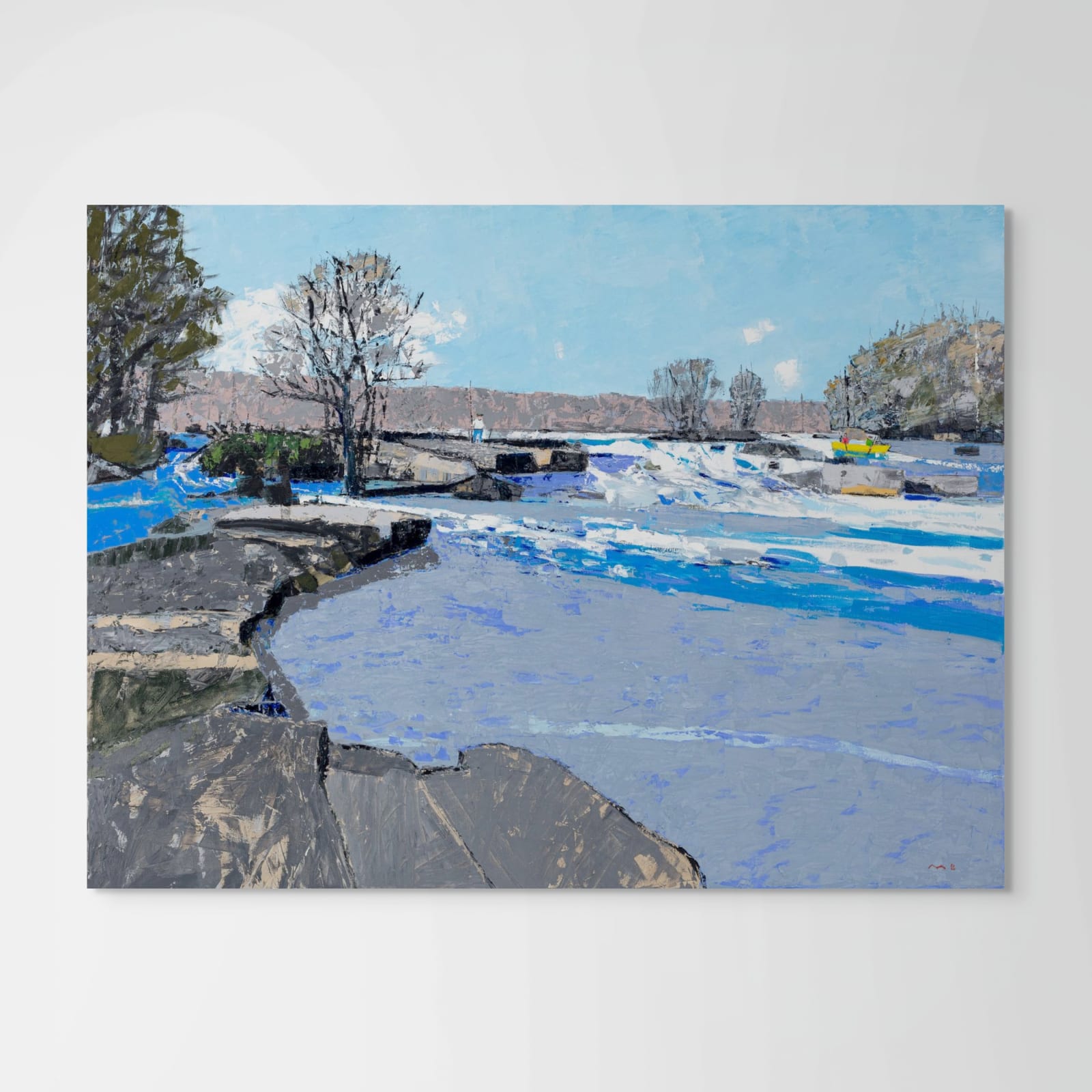 Mac Ball, First Break, Early Spring (Hollywood Rapids, James River), 2024