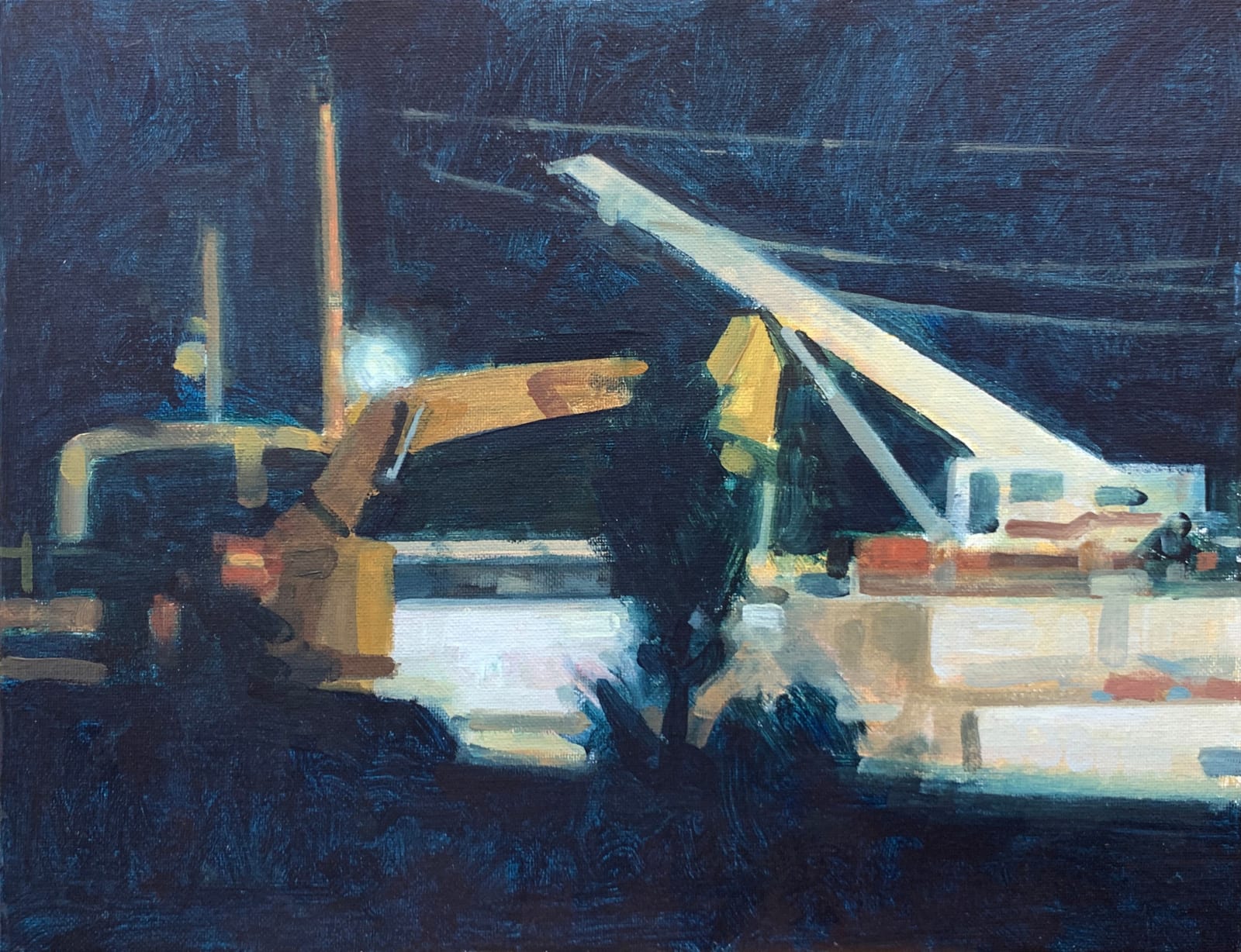 Frank Hobbs, Night Construction, 2024