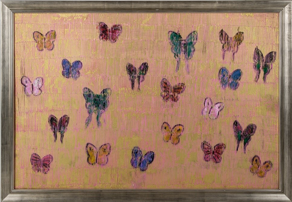 Hunt Slonem, "In the Pink", 2020