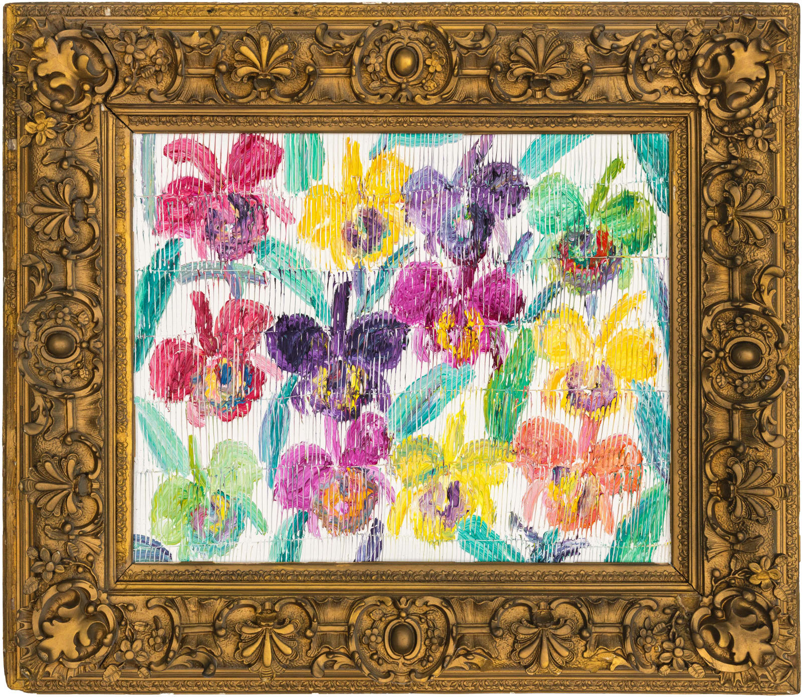 Hunt Slonem, "Catelayas Blooming", 2025