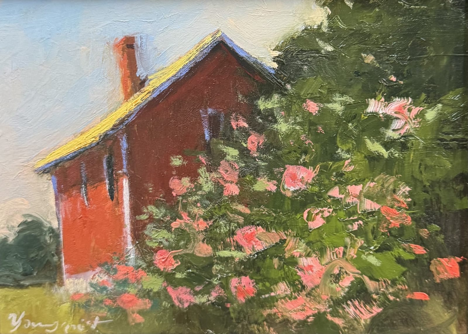 Romona Youngquist, "She Shed x Roses", 2025