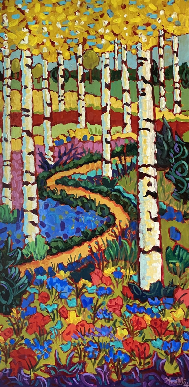 Claudia Hartley, "Under the Aspen Canopy", 2025