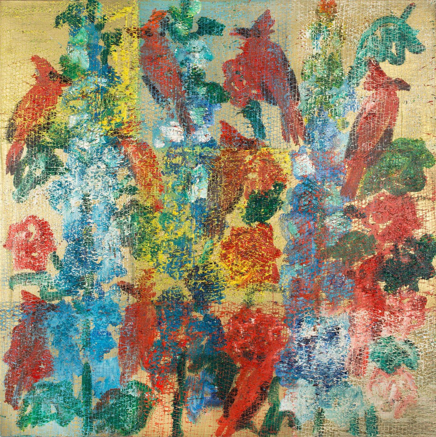 Hunt Slonem, "Cardinals", 2011