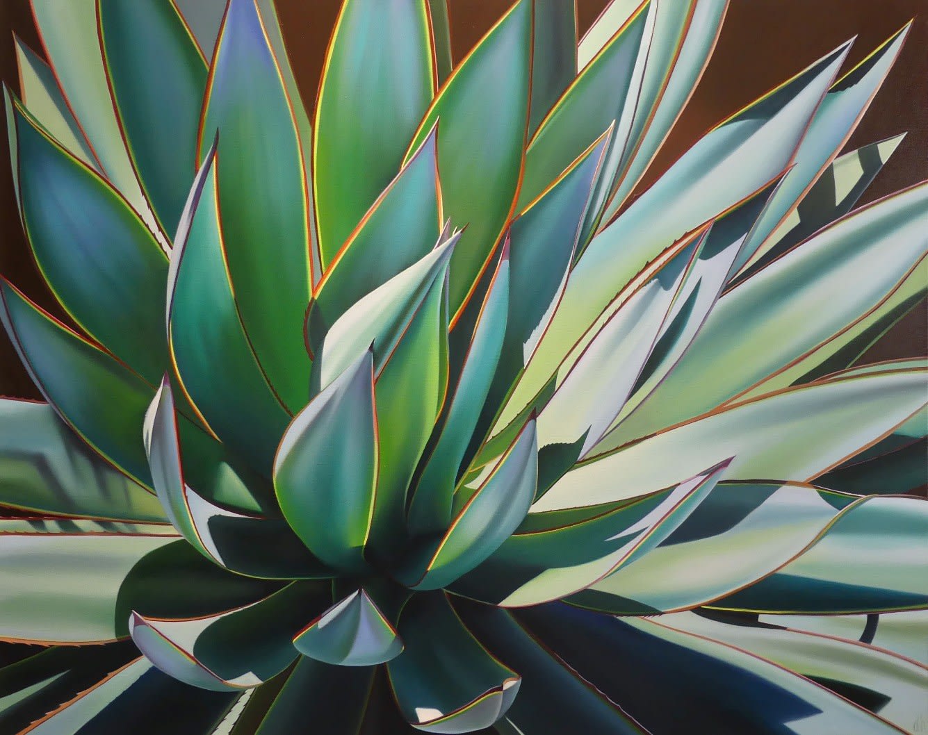 Dyana Hesson, "Plant in Full Sun, Agave Blue Glow", 2018