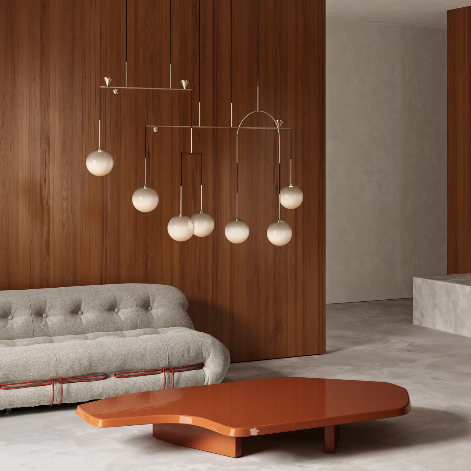 Giopato & Coombes, Dewdrops Chandelier Linear 07