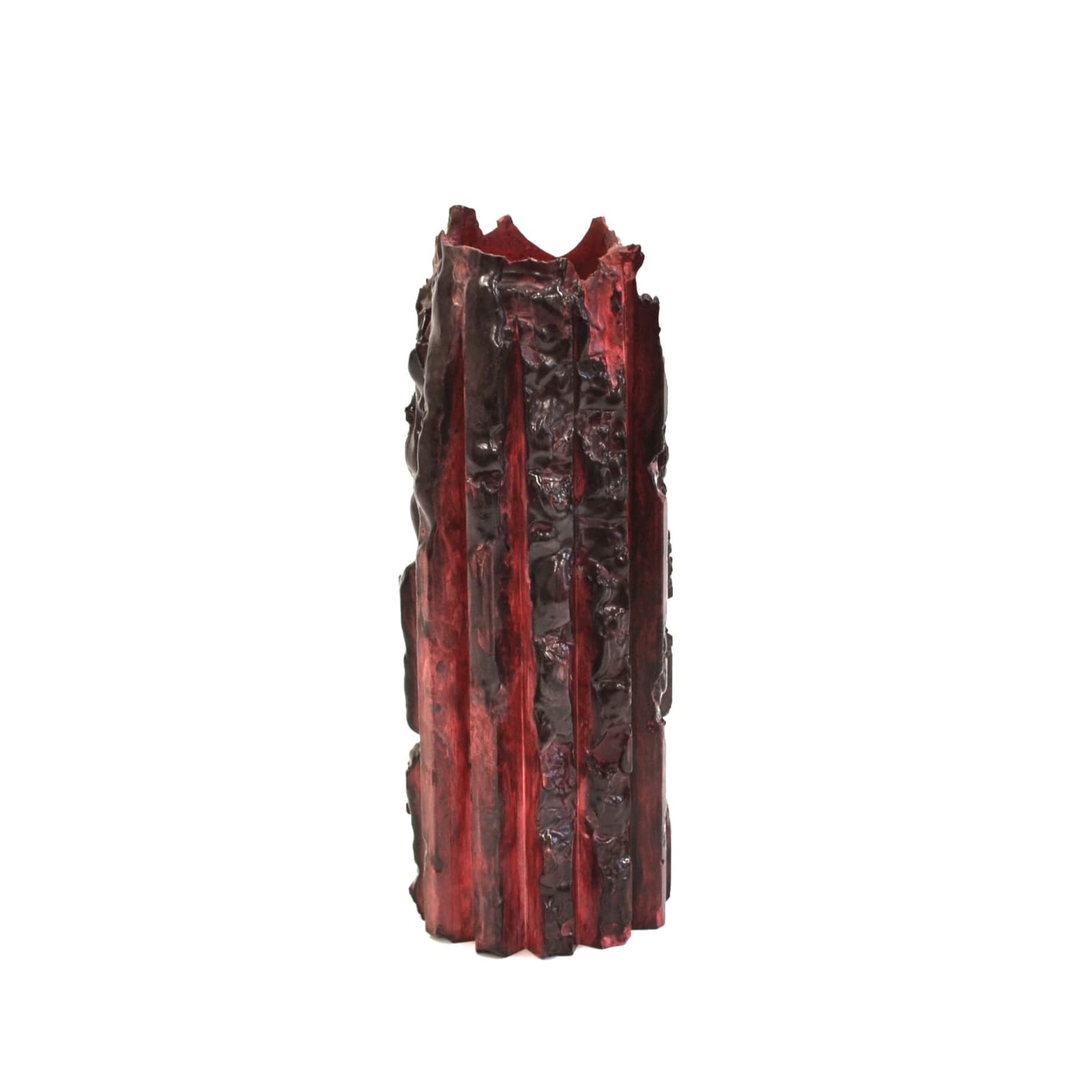 Lenny Stöpp, Cornice Vessel - Thin, Burgundy 12X