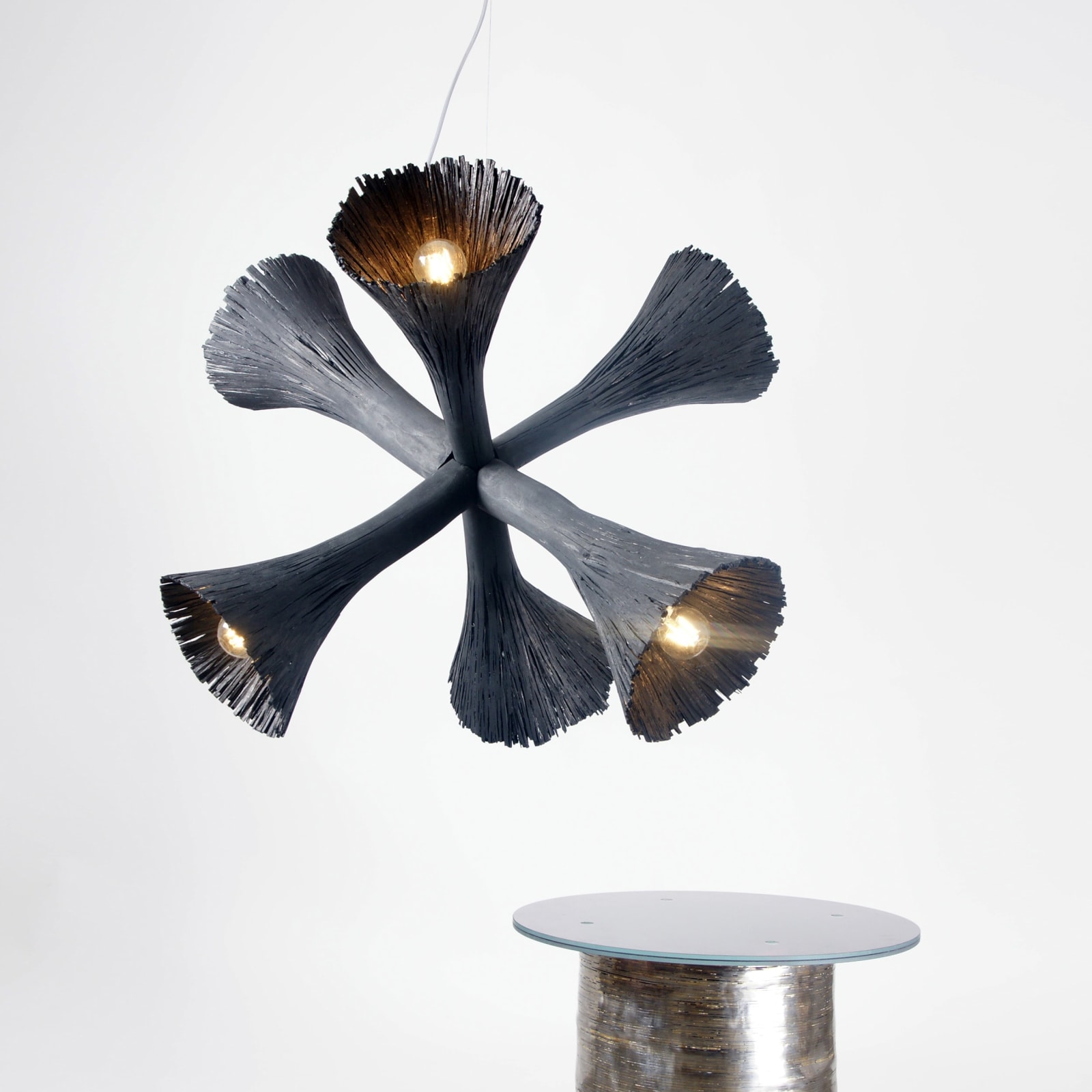 Johannes Hemann, Pressed Wood Chandelier