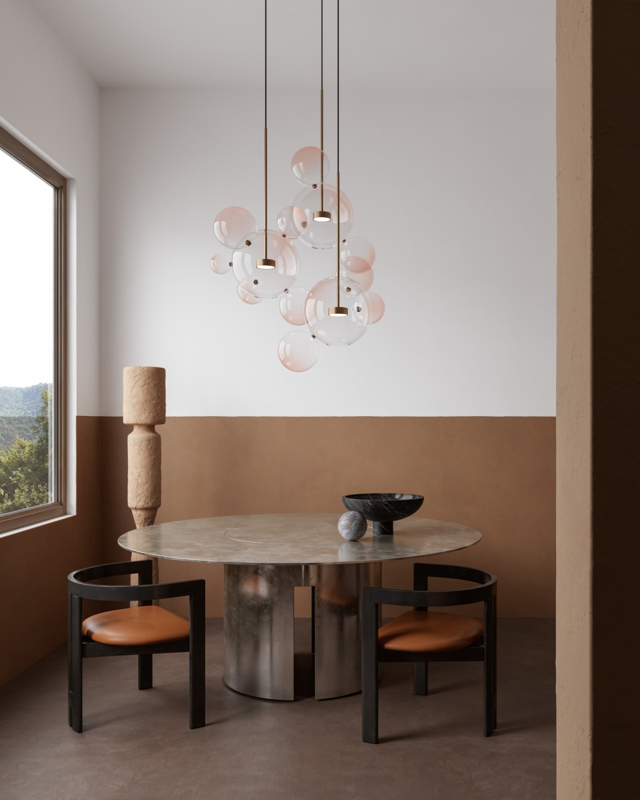 Giopato & Coombes, Bolle Circular Chandelier 14 Bubbles