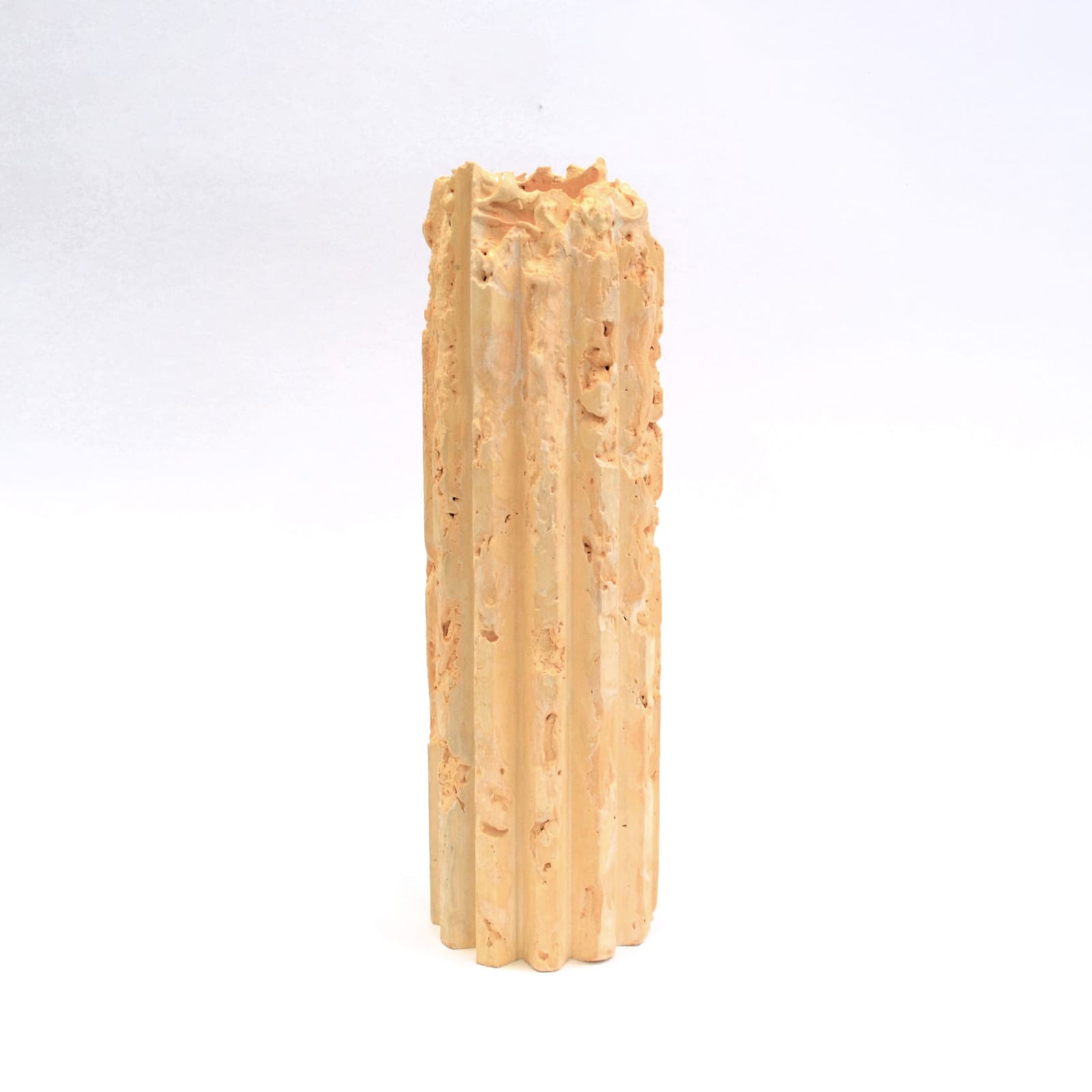 Lenny Stöpp, Cornice Vessel - Thin, Tall, Pale Orange 12X