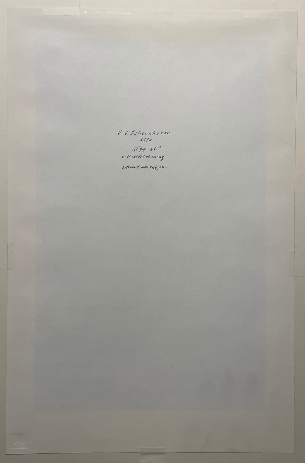 Jan Schoonhoven, T 74-66, 1974