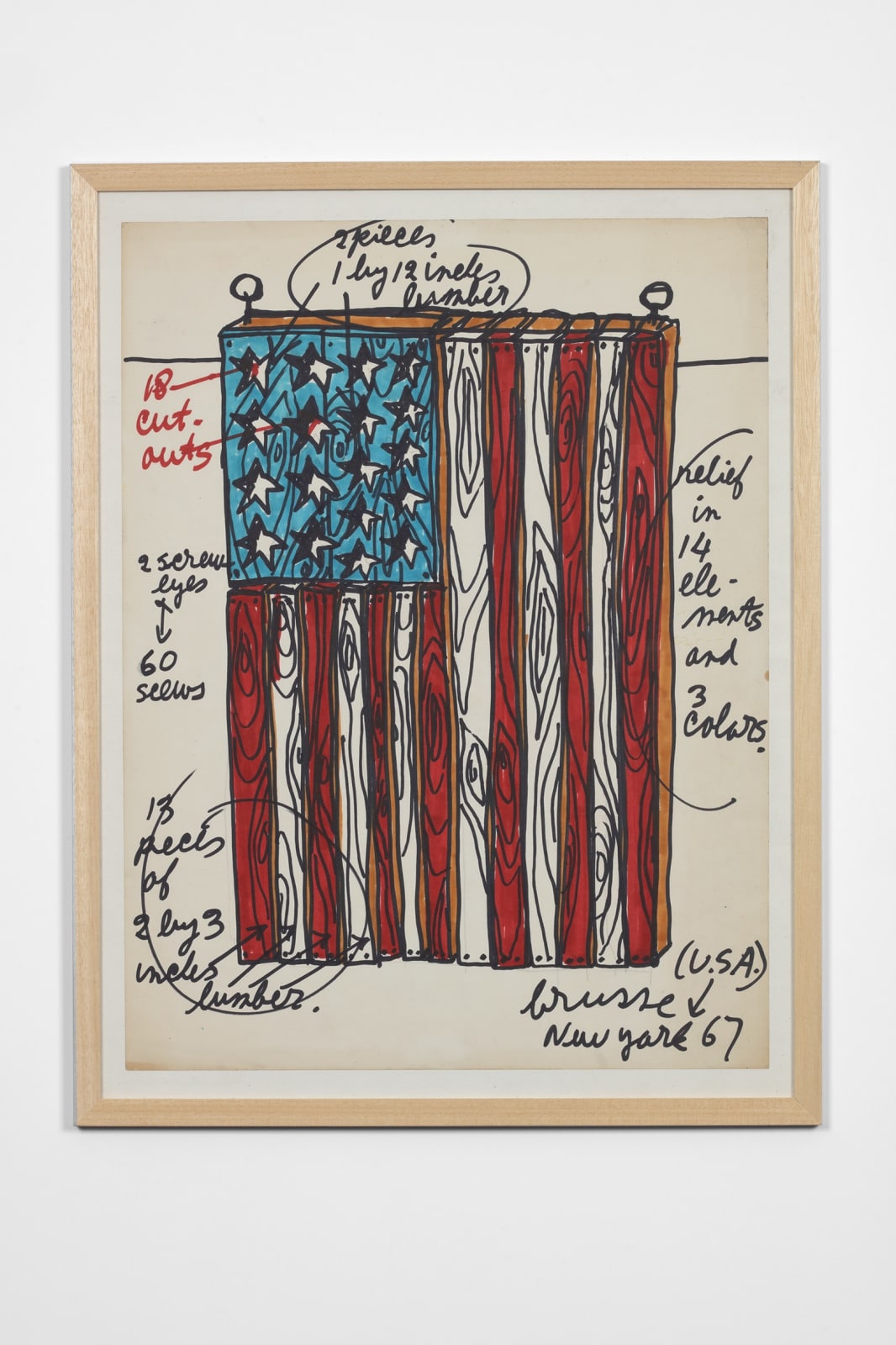 Mark Brusse, Relief in 14 Elements and 3 Colors, 1967