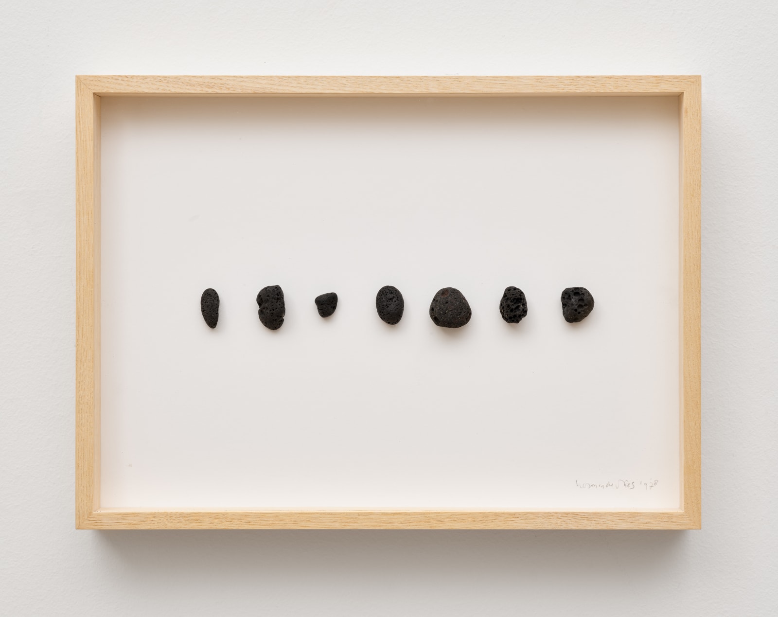 herman de vries, coll.: +/- 12.1978 at the coast of the lavafields of restinga, el hierro, 2024/1978