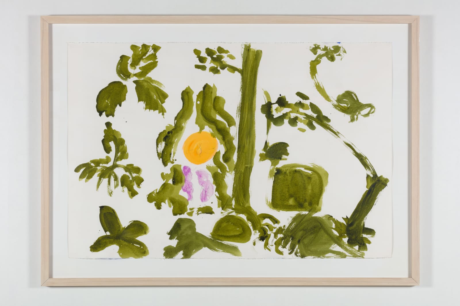 Hans van Hoek, Bathers and waterfall (green), 1999
