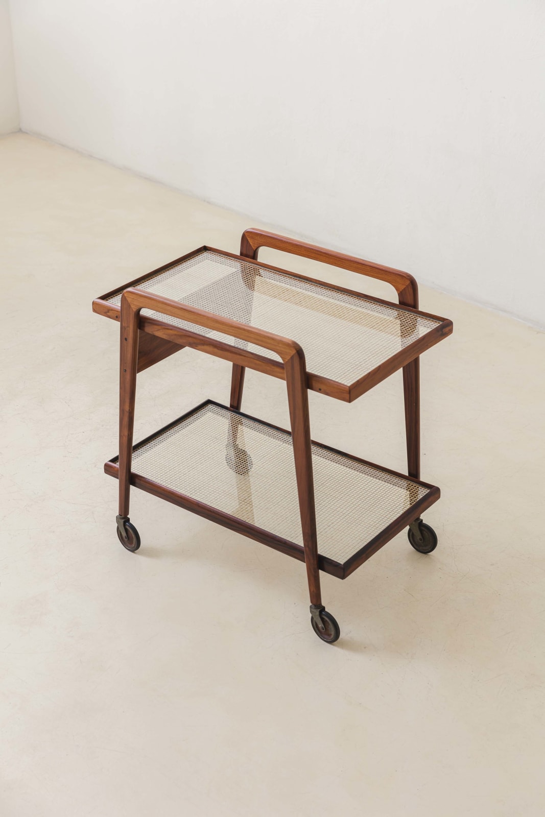 Carlo Hauner and Martin Eisler, Cane Tea/Bar Cart, c. 1955