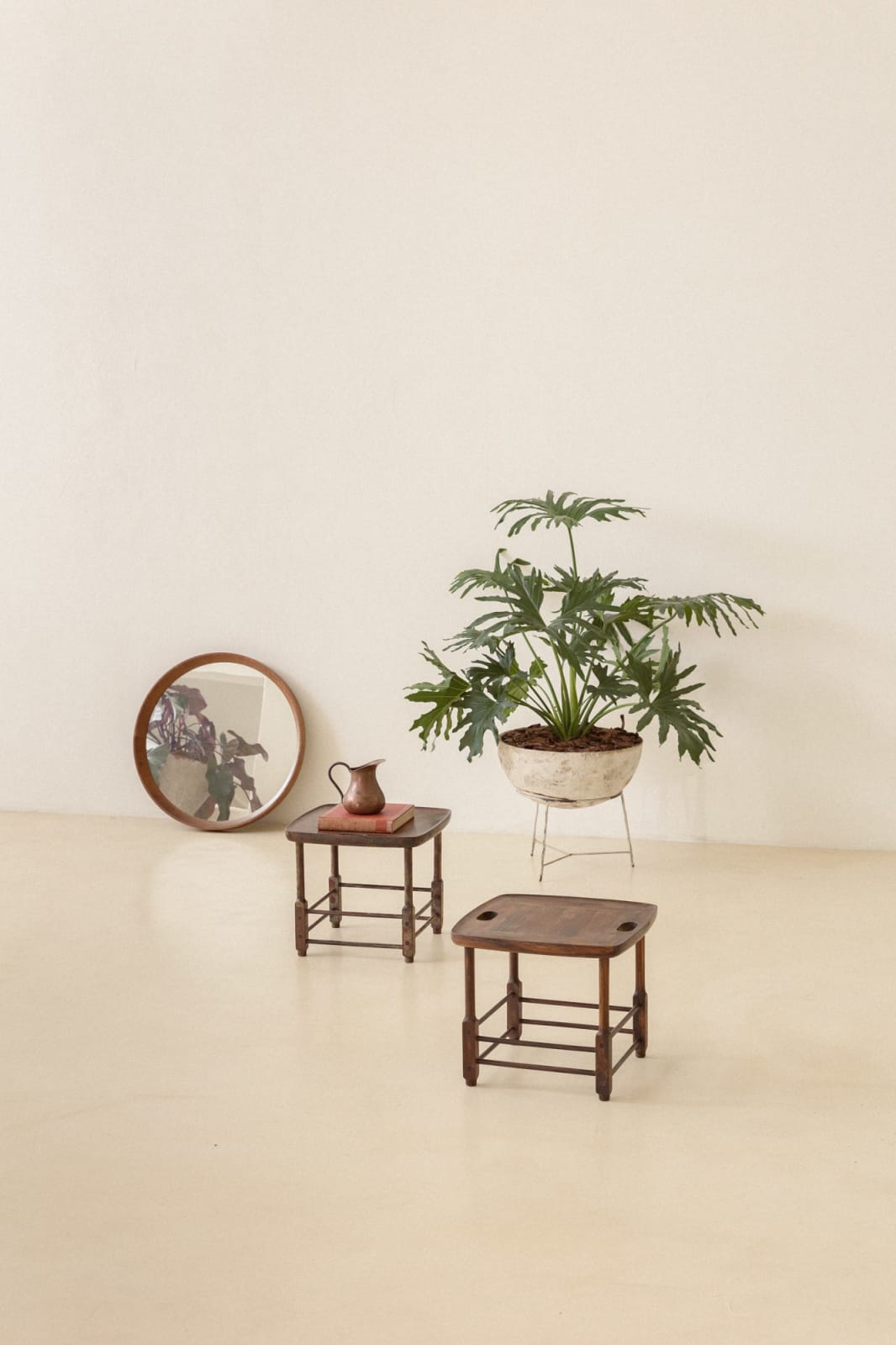 Sergio Rodrigues, Magrini Stool (2 units), 1950s