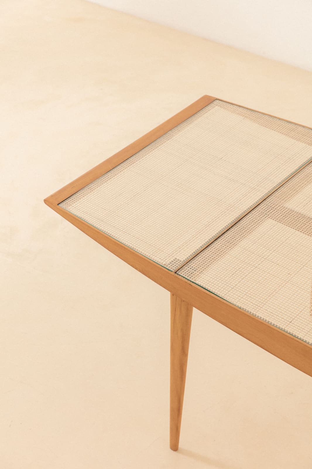 Carlo Hauner and Martin Eisler, Dining Table with Cane Top, 1950s