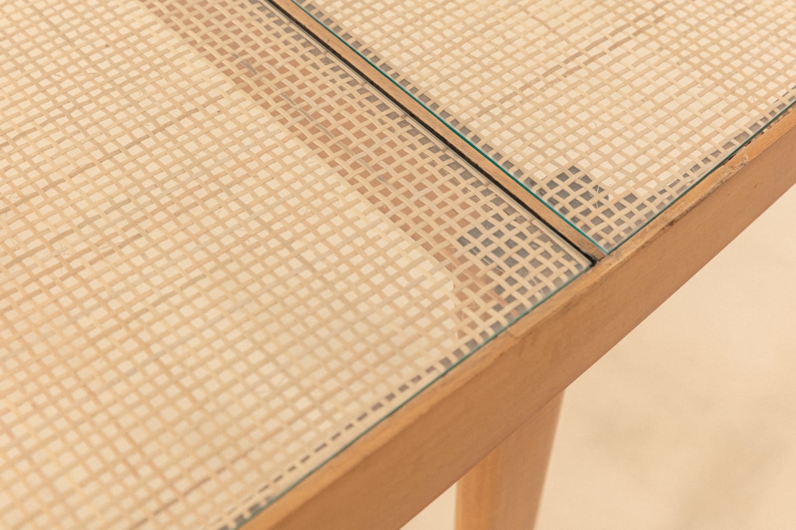 Carlo Hauner and Martin Eisler, Dining Table with Cane Top, 1950s