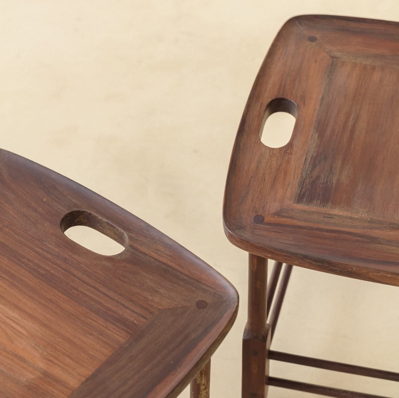 Sergio Rodrigues, Magrini Stool (2 units), 1950s