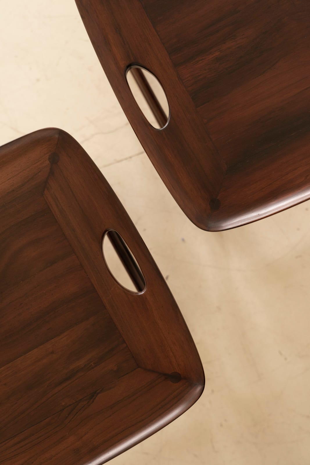 Sergio Rodrigues, Magrini Stool (2 units), 1950s