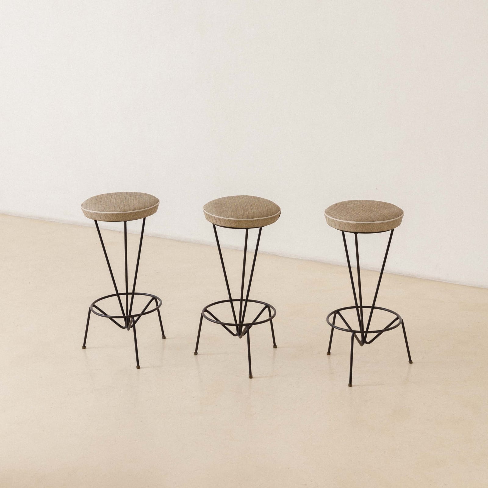 Carlo Hauner and Martin Eisler, Stool (5 units), c. 1954