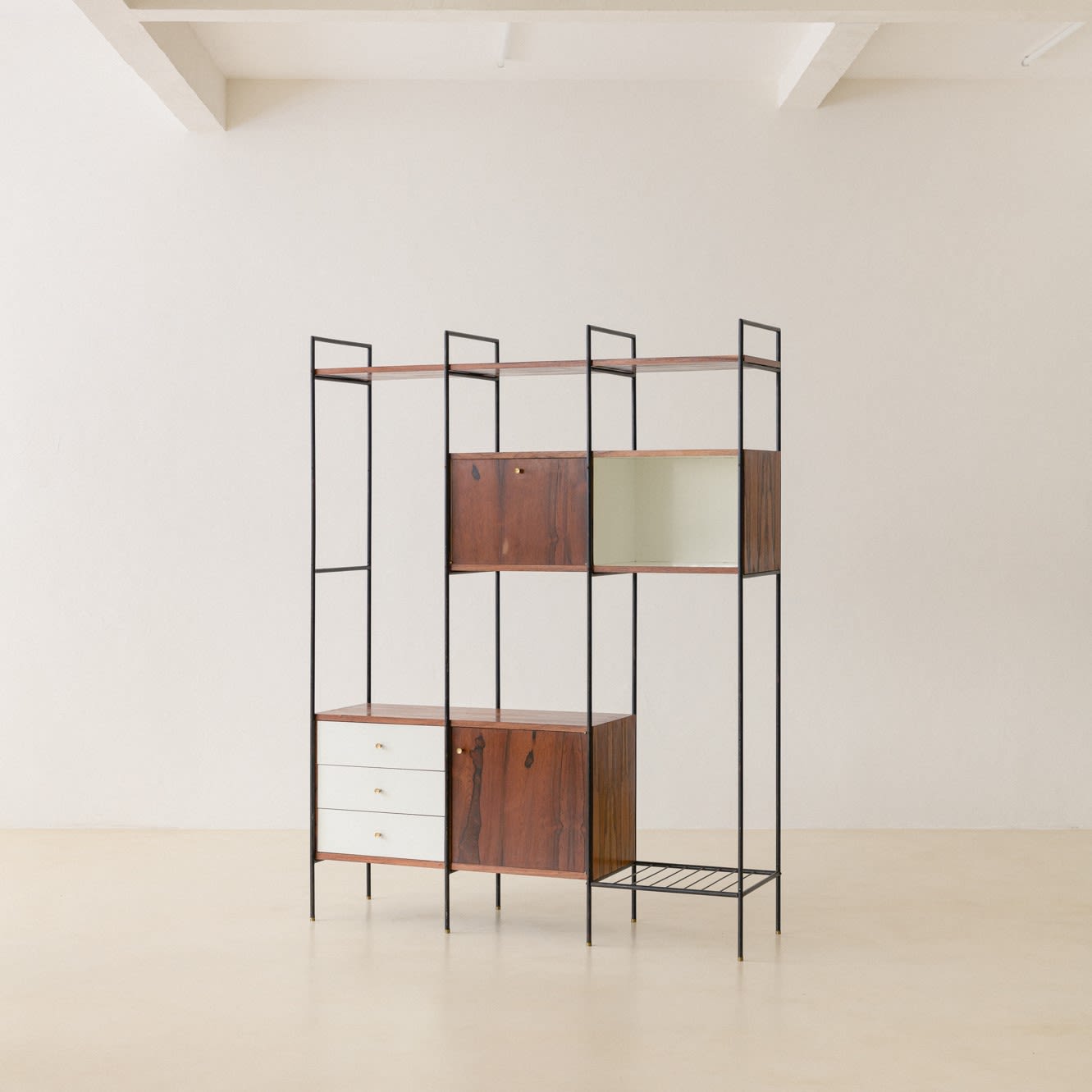 Geraldo de Barros (Unilabor), Bookshelf - Shelving Unit MF710, 1950s