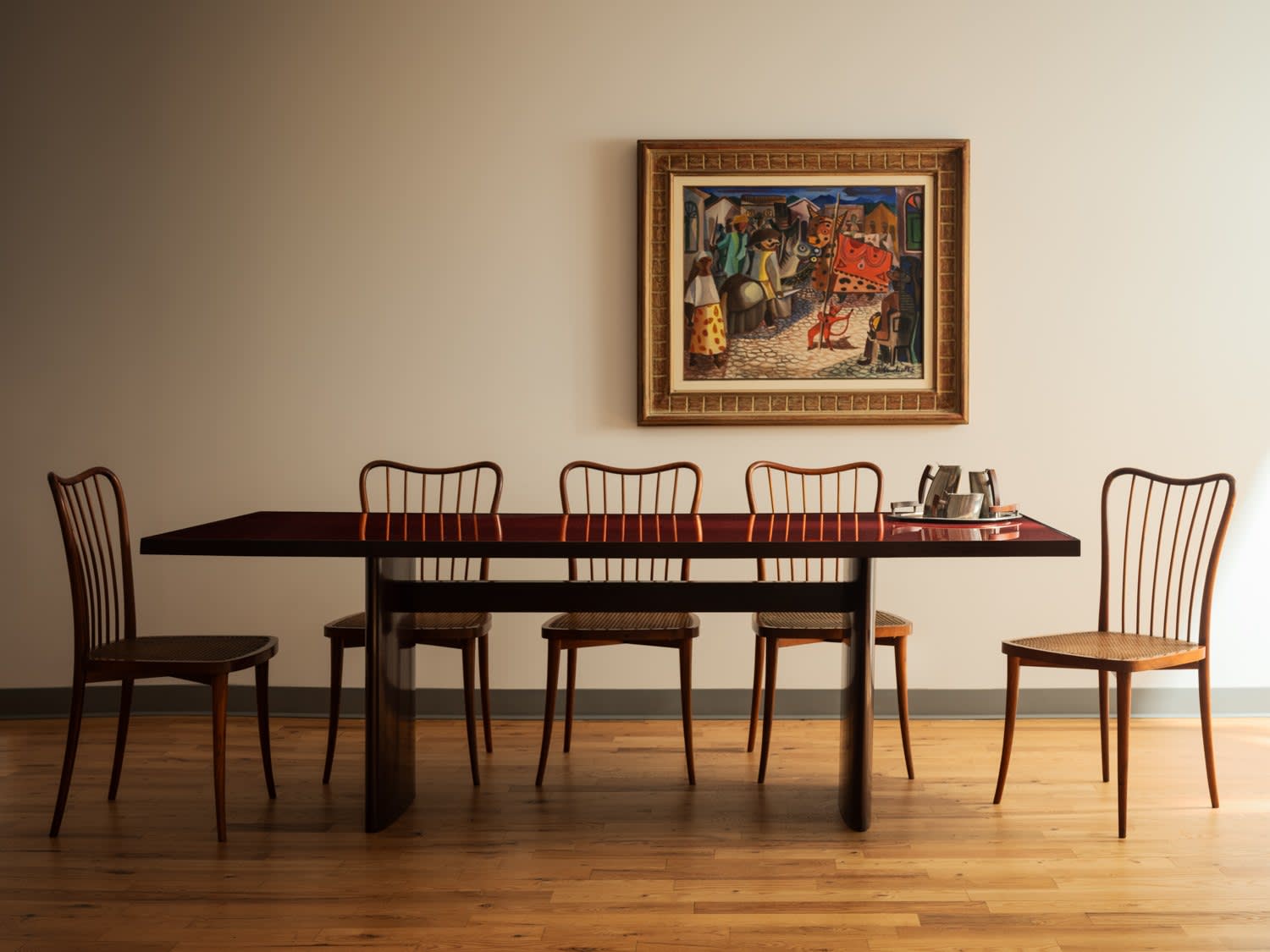 Joaquim Tenreiro, Dining Table with glass top, 1949