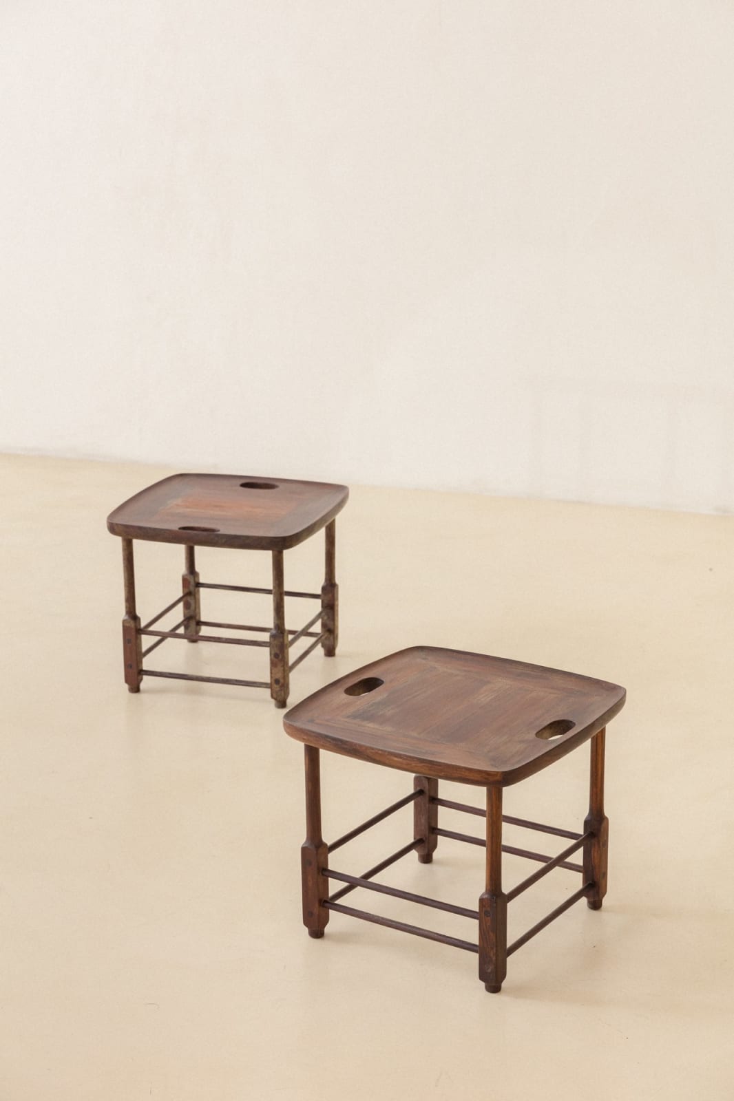 Sergio Rodrigues, Magrini Stool (2 units), 1950s